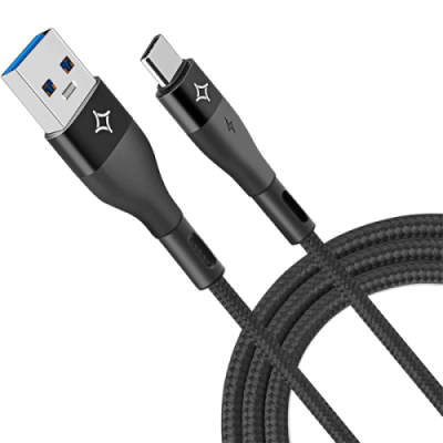 Кабель Stellarway USB A/Type-C 3А 1м, черный / Кабели и адаптеры | Электроника | V4.Ru: Маркетплейс