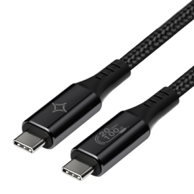 Кабель Stellarway USB-C/USB-C 5А 1м 100W нейлоновый, черный / Кабели и адаптеры | Электроника | V4.Ru: Маркетплейс