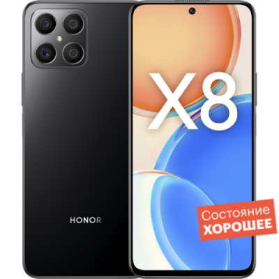 Смартфон HONOR X8 128GB Полночный черный  "Хорошее состояние" / Б/у смартфоны | Электроника | V4.Ru: Маркетплейс