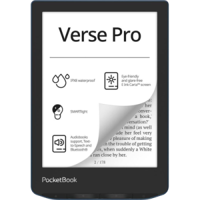 Электронная книга PocketBook 634 Verse Pro (PB634-A-WW), синяя / Электронные книги | Электроника | V4.Ru: Маркетплейс