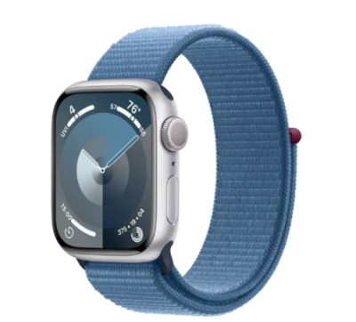 Apple Watch Series 9 41mm (GPS) Silver Aluminum Case with Winter Blue Sport Loop (MR923) / Apple Watch Series 9 | Электроника | V4.Ru: Маркетплейс