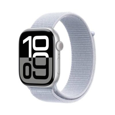 Apple Watch Series 10 46mm Silver Blue Aluminum Case with Blue Cloud Sport Loop (M/L) / Apple Watch Series 10 | Электроника | V4.Ru: Маркетплейс