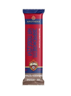 Протеиновый батончик APOTHEKA "VANILLA&CAPPUCCINO PROTEIN BAR"/АПОТЕКА "ВАНИЛЛ" 40г / Спортивное питание ЦСКА х APOTHEKA | Спорт и отдых | V4.Ru: Маркетплейс