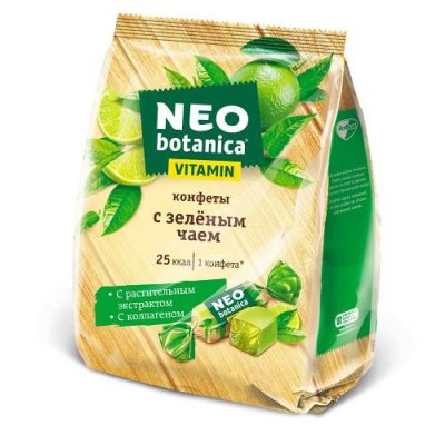 Конфеты Neo Botanica с экстрактом зеленого чая и витаминами, желейные, 200 гр. / Конфеты с пользой | Продукты питания | V4.Ru: Маркетплейс