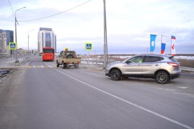 В Якутске открылась подъездная дорога к причалу судов на воздушной подушке к станции «Намыв» / Саина Титова   