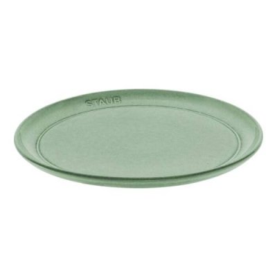 Staub Тарелка 22 см sage green Dining Line Staub / Тарелки | Товары для дома | V4.Ru: Маркетплейс