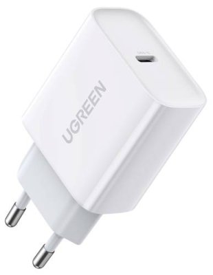 Сетевое зарядное устройство UGREEN CD137 USB-C, PD, 20 Вт белый / Сетевые зарядные устройства | Электроника | V4.Ru: Маркетплейс