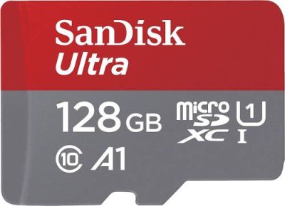 Карта памяти Sandisk Ultra microSDXC 128 ГБ красный/черный / Карты памяти | Электроника | V4.Ru: Маркетплейс