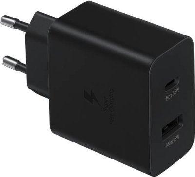 Сетевое зарядное устройство Samsung EP-TA220 1xUSB 1xUSB-C 35 Вт черный / Сетевые зарядные устройства | Электроника | V4.Ru: Маркетплейс