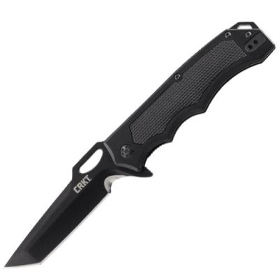 Складной нож CRKT 7050 Septimo, сталь 8Cr13MoV Black Oxide Finish Combo Edge, рукоять алюминий/резиновые вставки / Раскладные | Товары для дома | V4.Ru: Маркетплейс