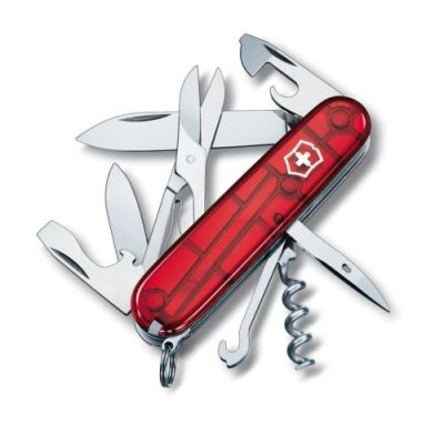 Нож перочинный Victorinox Climber, сталь X55CrMo14, рукоять Cellidor®, полупрозрачный красный / Раскладные | Товары для дома | V4.Ru: Маркетплейс