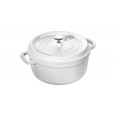 Staub Кастрюля / жаровня 26 см с крышкой weiß Staub / Кастрюли | Товары для дома | V4.Ru: Маркетплейс