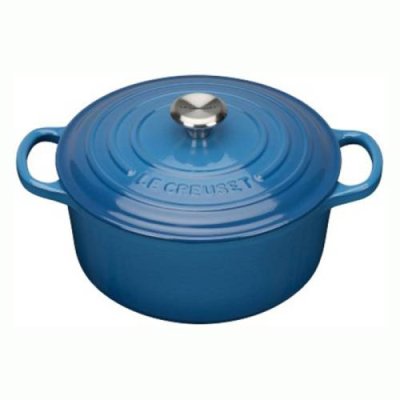 Le Creuset Кастрюля / жаровня с крышкой 22 см, синий Le Creuset / Кастрюли | Товары для дома | V4.Ru: Маркетплейс