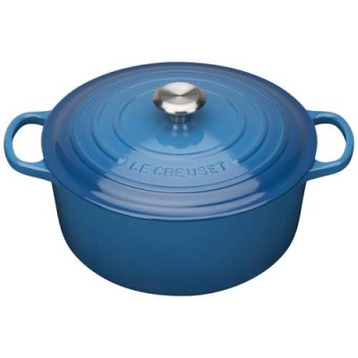 Le Creuset Кастрюля / жаровня 28 см, синий марсель Le Creuset / Кастрюли | Товары для дома | V4.Ru: Маркетплейс