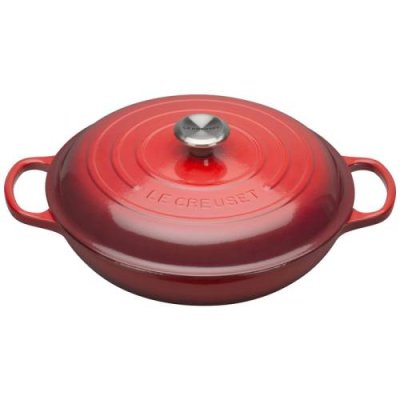 Le Creuset Сковорода-жаровня чугунная 30 см, вишневый Le Creuset / Сковороды | Товары для дома | V4.Ru: Маркетплейс