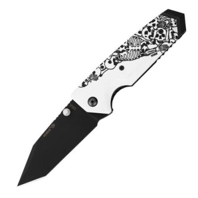 Нож складной Hogue EX-02 Tanto Skulls & Bones, сталь 154CM, рукоять ABS-пластик, молочный / Раскладные | Товары для дома | V4.Ru: Маркетплейс