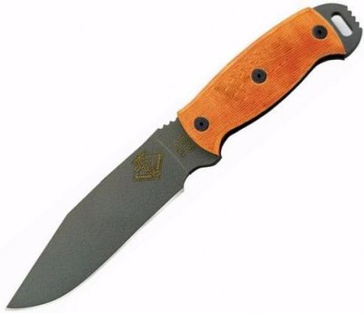 Нож с фиксированным клинком Ontario RBS-6, сталь 1095, рукоять G10, orange/black / Цельнометаллические | Товары для дома | V4.Ru: Маркетплейс