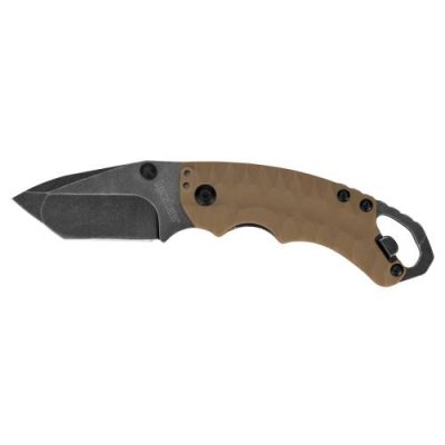 Нож складной Shuffle II - KERSHAW 8750TTANBW, сталь 8Cr13MoV c покрытием BlackWash™, рукоять термопластик GFN коричневого цвета / Раскладные | Товары для дома | V4.Ru: Маркетплейс