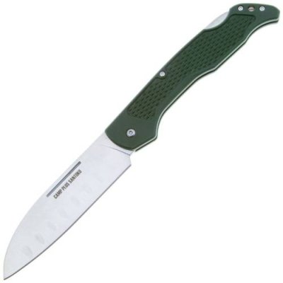 Нож складной Ontario Camp Plus Santoku Lockback, сталь AUS-8, рукоять полимер, dark green / Раскладные | Товары для дома | V4.Ru: Маркетплейс