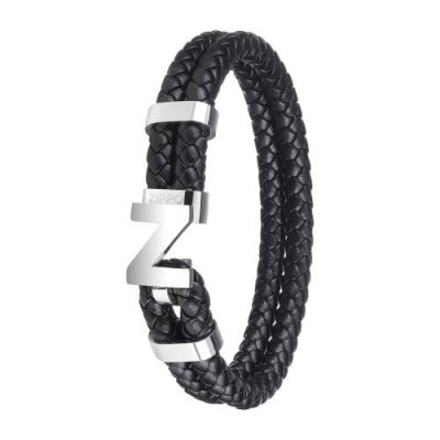 Браслет Zippo Steel Braided Leather Bracelet (20 см) / Браслеты | Товары для дома | V4.Ru: Маркетплейс