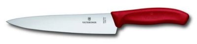 Кухонный разделочный нож Victorinox SwissClassic, 19 см, рукоять TPE, красный / Поварские ножи | Товары для дома | V4.Ru: Маркетплейс