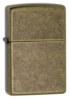 Зажигалка ZIPPO Antique Brass, латунь, золотистый, матовая, 36х56х12 мм / Зажигалки ZIPPO | Товары для дома | V4.Ru: Маркетплейс