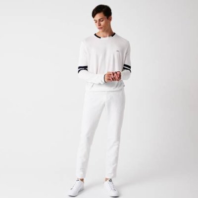 Мужские брюки Lacoste Slim Fit из смеси хлопка и льна / Брюки и джинсы | Одежда, обувь и аксессуары | V4.Ru: Маркетплейс