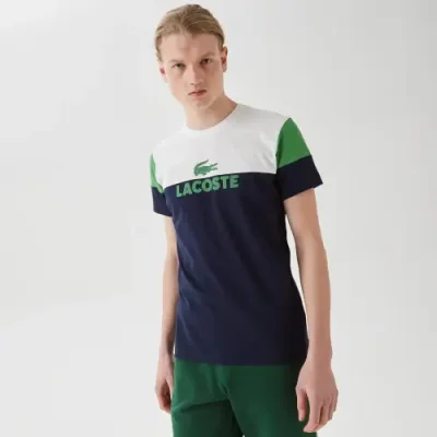 Мужская футболка Lacoste Slim Fit с круглым вырезом / Футболки | Одежда, обувь и аксессуары | V4.Ru: Маркетплейс