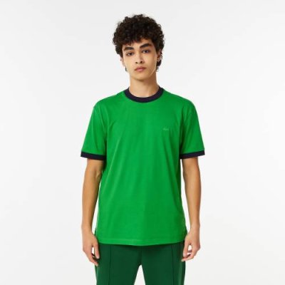 Мужская хлопковая футболка Lacoste Slim Fit Unisex / Футболки | Одежда, обувь и аксессуары | V4.Ru: Маркетплейс