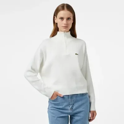 Женский свитер Lacoste Relaxed Fit на молнии / Свитеры | Одежда, обувь и аксессуары | V4.Ru: Маркетплейс