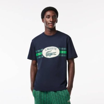 Мужская футболка Lacoste Regular Fit с принтом / Футболки | Одежда, обувь и аксессуары | V4.Ru: Маркетплейс