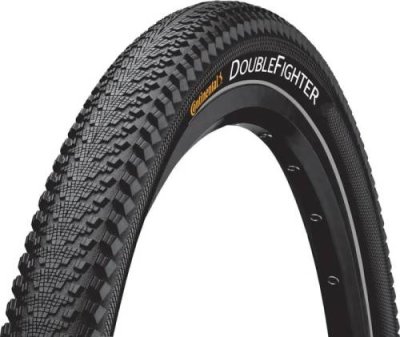 Велопокрышка Continental  Double Fighter III, 27.5x2.00 (50-584), wired, colour: black/black, A216859 / Велопокрышки | Спорт и отдых | V4.Ru: Маркетплейс