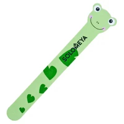 SOLOMEYA Пилка для натуральных и искусственных ногтей 180/220 Лягушка / Frog Nail File / Пилки | Товары для красоты | V4.Ru: Маркетплейс