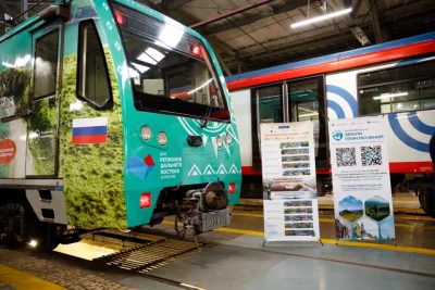 «Дальневосточный экспресс» в седьмой раз вышел на линию московского метро / ЯСИА Москва Москва Город Москва