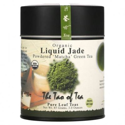 The Tao of Tea, Органический порошкообразный зеленый чай матча, Liquid Jade, 85 г (3 унции) / Зеленый чай, продукты | Аптека | V4.Ru: Маркетплейс