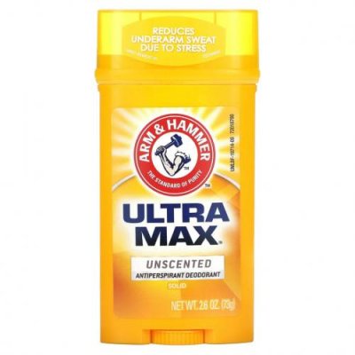 Arm & Hammer, UltraMax, твердый дезодорант для мужчин, без запаха, 2,6 унции (73 г) / Мужской дезодорант | Аптека | V4.Ru: Маркетплейс