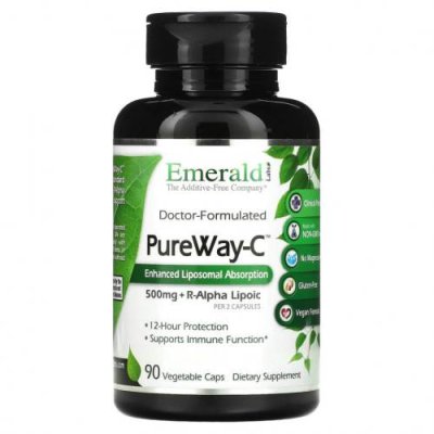 Emerald Laboratories, PureWay-C + R-альфа липоевая кислота, 250 мг, 90 вегетарианских капсул / Витамин С | Аптека | V4.Ru: Маркетплейс