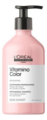 Шампунь для защиты цвета волос с ресвератролом Serie Expert Vitamino Color Resveratrol Shampooing: Шампунь 500мл / Шампуни | Товары для красоты | V4.Ru: Маркетплейс