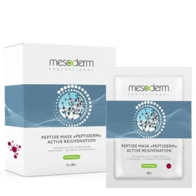 MESODERM Маска пептидная анти-эйдж активное омоложение / Peptiderm 5 штук / Маски | Товары для красоты | V4.Ru: Маркетплейс