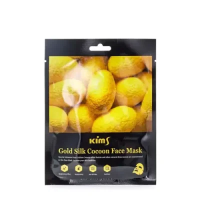 KIMS Маска для лица антивозрастная с протеинами кокона шелкопряда / Kims Gold Silk Cocoon Face Mask 1 шт / Маски | Товары для красоты | V4.Ru: Маркетплейс