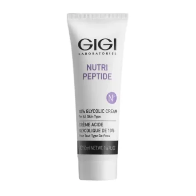 GIGI Крем с 10% гликолевой кислотой для всех типов кожи / 10% Glycolic Cream NUTRI-PEPTIDE 50 мл / Кремы | Товары для красоты | V4.Ru: Маркетплейс