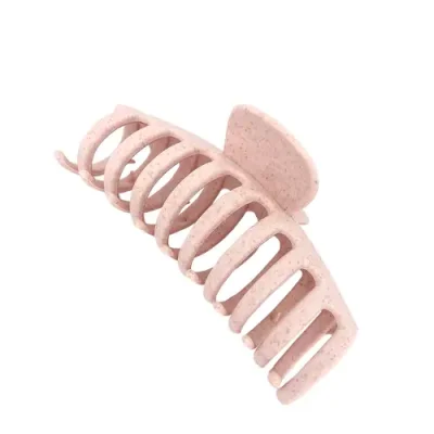 SOLOMEYA Крабик для волос из натуральной пшеницы овальный, розовый / Straw Claw Hair Clip Round Pink / Заколки | Товары для красоты | V4.Ru: Маркетплейс