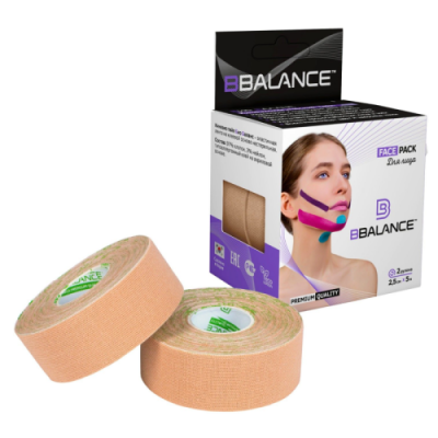 BBalance Face Pack 2,5см*5м (бежевый) Кинезио тейпы / Товары для красоты | V4.Market