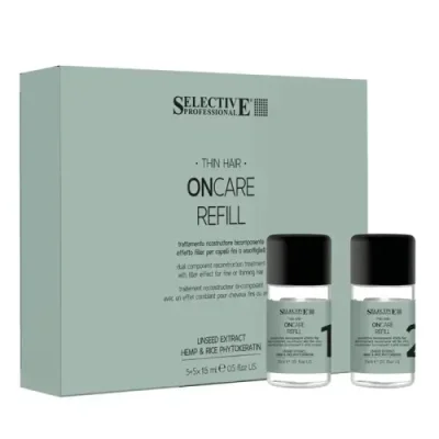 SELECTIVE PROFESSIONAL Двухкомпонентный филлер для восстановления волос / ONCARE REFILL [5+5]х15 мл / Бустеры | Товары для красоты | V4.Ru: Маркетплейс