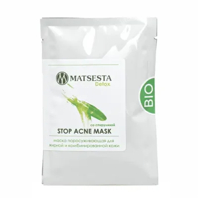 MATSESTA Маска поросуживающая для жирной и комбинированной кожи / Matsesta Stop Acne Mask 50 мл / Маски | Товары для красоты | V4.Ru: Маркетплейс