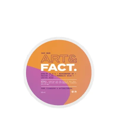 ART&FACT Маска угольная глубоко очищающая поры для лица / Kaolin11,5% + Niacin2% 50 мл / Маски | Товары для красоты | V4.Ru: Маркетплейс