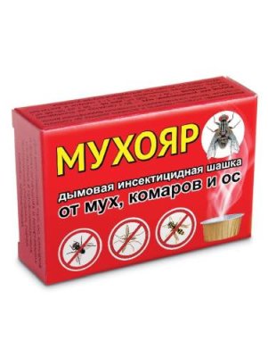 Мухояр дымовая шашка (мухи, комары, осы) 50г / Защита от насекомых | Дача, сад и огород | V4.Ru: Маркетплейс