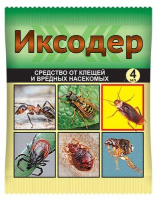 Иксодер ампула 4 мл в пакете / Защита от насекомых | Дача, сад и огород | V4.Ru: Маркетплейс