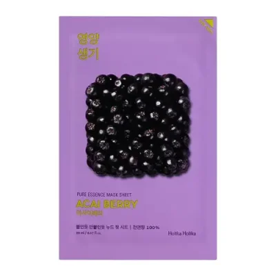 HOLIKA HOLIKA Маска тканевая витаминизирующая Пьюр Эссенс, ягоды асаи / Pure Essence Mask Sheet Acai Berry 23 мл / Маски | Товары для красоты | V4.Ru: Маркетплейс