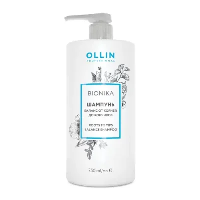 OLLIN PROFESSIONAL Шампунь Баланс от корней до кончиков / Roots To Tips Balance Shampoo BioNika 750 мл / Шампуни | Товары для красоты | V4.Ru: Маркетплейс